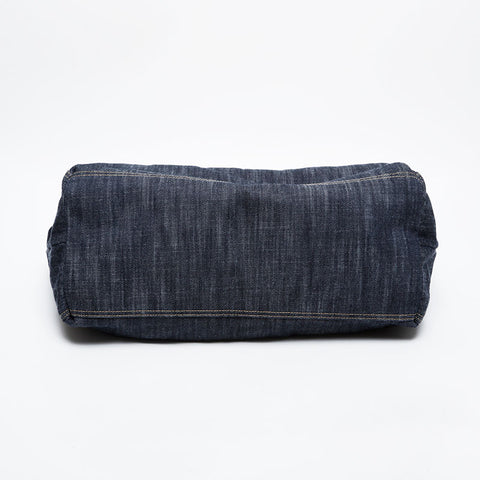 CHANEL No. 11 2007-2008 Denim COCO Mark Tote Bag Navy WS21420