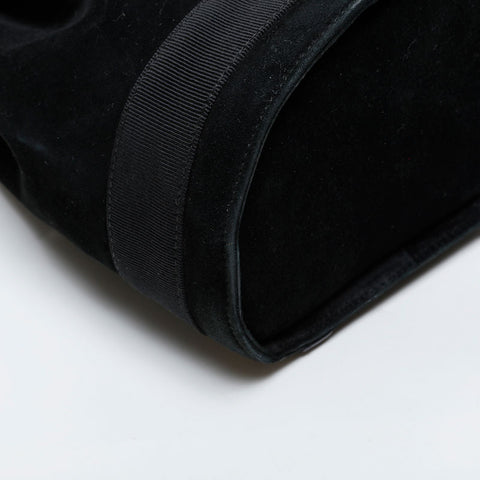 Salvatore Ferragamo Vara Drawstring Bag in Suede Backpack Â· Daypack black WS21421