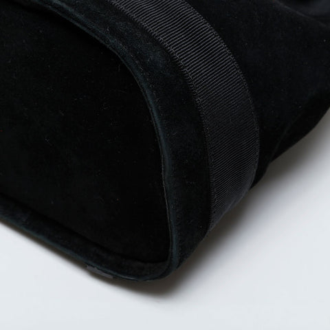 Salvatore Ferragamo Vara Drawstring Bag in Suede Backpack Â· Daypack black WS21421