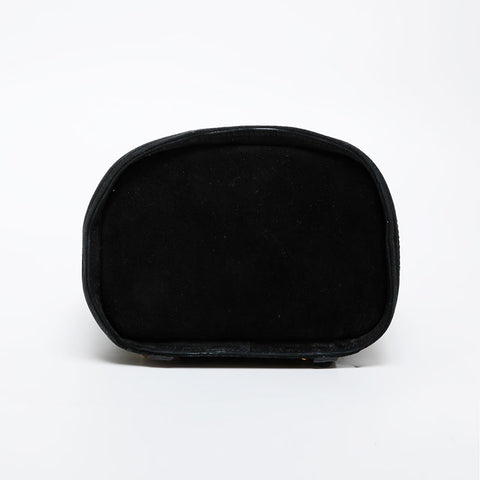 Salvatore Ferragamo Vara Drawstring Bag in Suede Backpack Â· Daypack black WS21421