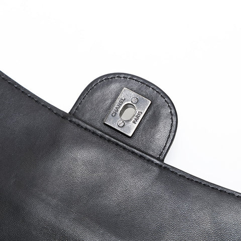 CHANEL No. 18 2013-2014 Matelasse Lambskin Chain Shoulder Bag black WS21423