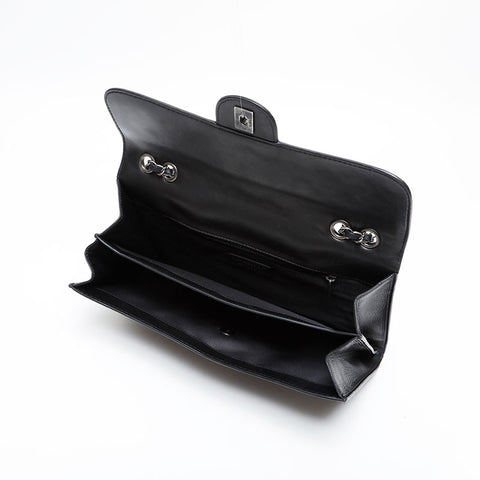 CHANEL No. 18 2013-2014 Matelasse Lambskin Chain Shoulder Bag black WS21423