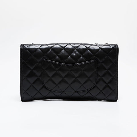 CHANEL No. 18 2013-2014 马特拉斯小羊皮链条单肩包 黑色 WS21423