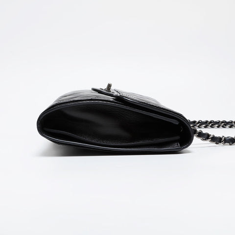 CHANEL No. 18 2013-2014 Matelasse Lambskin Chain Shoulder Bag black WS21423