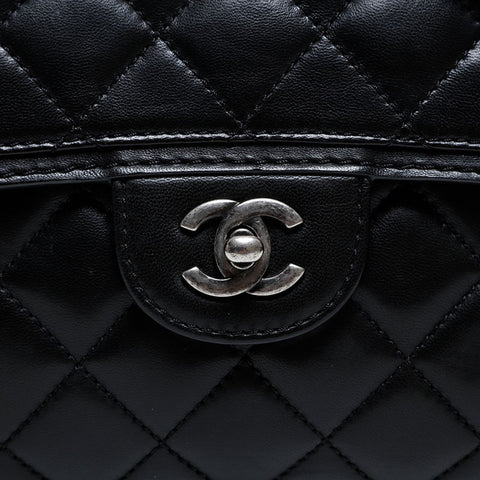 CHANEL No. 18 2013-2014 Matelasse Lambskin Chain Shoulder Bag black WS21423