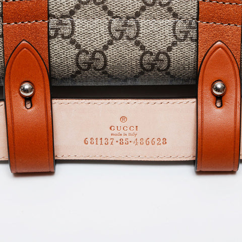 GUCCI Bamboo GG Supreme Waist bag Brown WS21424