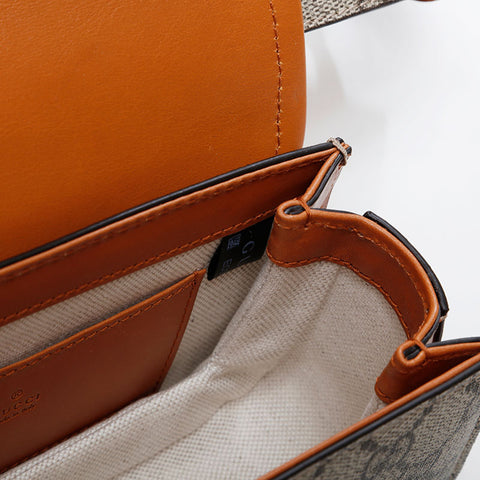 GUCCI Bamboo GG Supreme Waist bag Brown WS21424