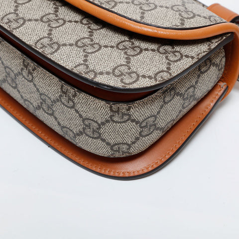 GUCCI Bamboo GG Supreme Waist bag Brown WS21424