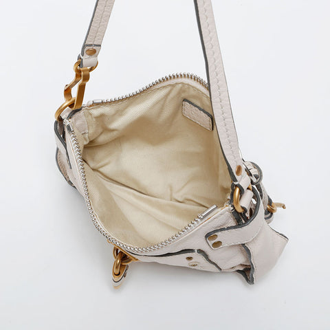 Chloe Mini Paddington Pouch Leather Shoulder Bag beige WS21427
