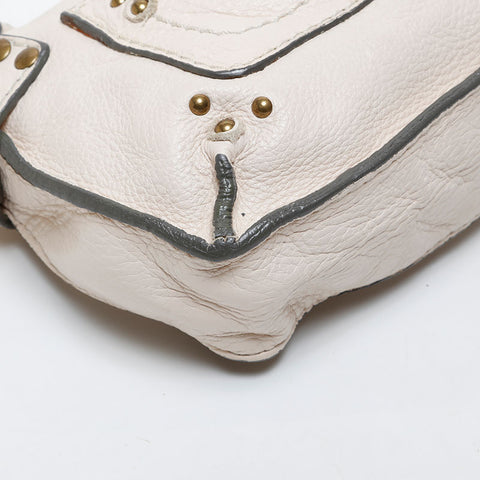 Chloe Mini Paddington Pouch Leather Shoulder Bag beige WS21427