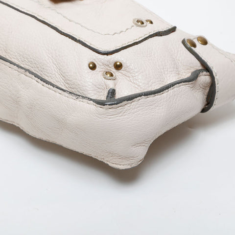 Chloe Mini Paddington Pouch Leather Shoulder Bag beige WS21427