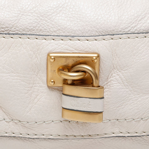 Chloe Mini Paddington Pouch Leather Shoulder Bag beige WS21427