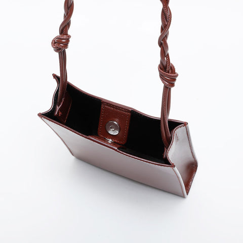 JIL SANDER Tangle Shoulder Bag Brown WS21430