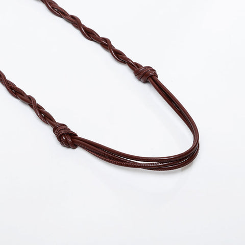 JIL SANDER Tangle Shoulder Bag Brown WS21430