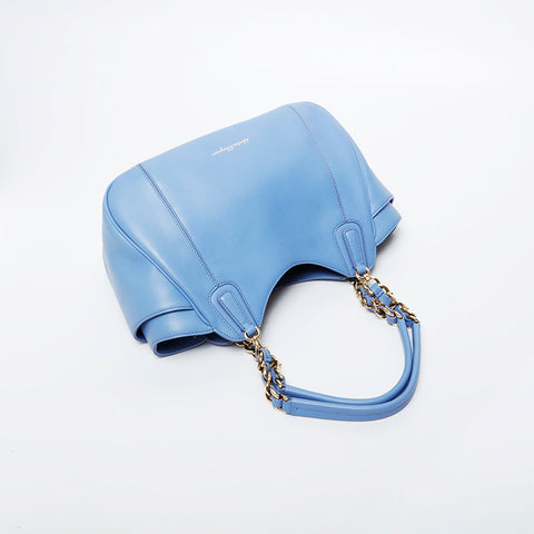 Salvatore Ferragamo leather Handbag blue WS21431