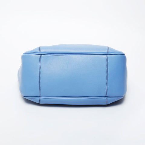 Salvatore Ferragamo leather Handbag blue WS21431