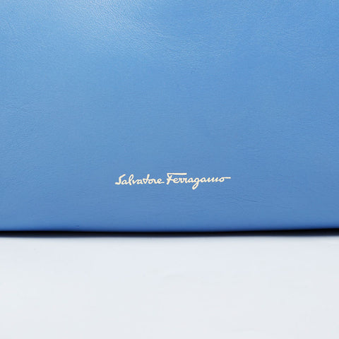 Salvatore Ferragamo leather Handbag blue WS21431