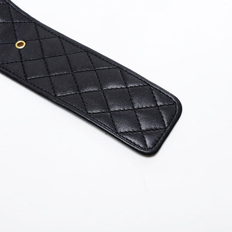 CHANEL Matelasse lambskin belt Waist bag black WS21432