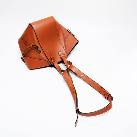 LOEWE Leather 2-way hammock Shoulder Bag Brown WS21435