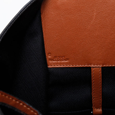 LOEWE Leather 2-way hammock Shoulder Bag Brown WS21435