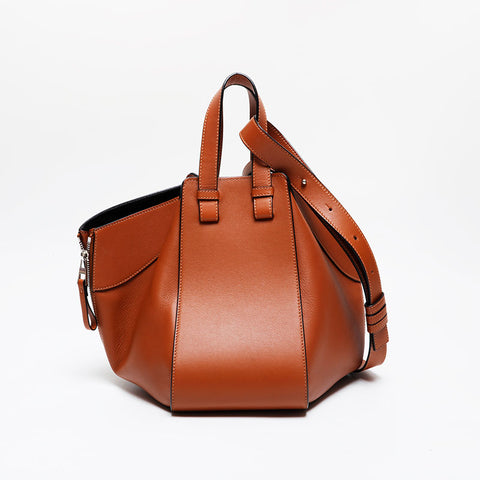 LOEWE Leather 2-way hammock Shoulder Bag Brown WS21435