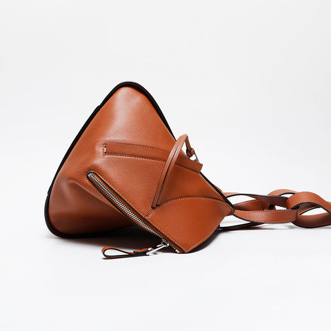 LOEWE Leather 2-way hammock Shoulder Bag Brown WS21435