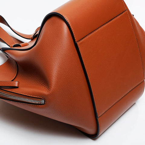 LOEWE Leather 2-way hammock Shoulder Bag Brown WS21435