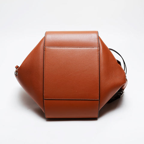 LOEWE Leather 2-way hammock Shoulder Bag Brown WS21435
