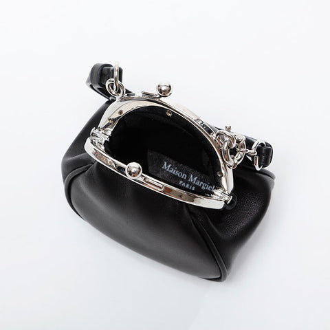 Maison Margiele Leather Tabi Frame Micro Handbag black WS21436
