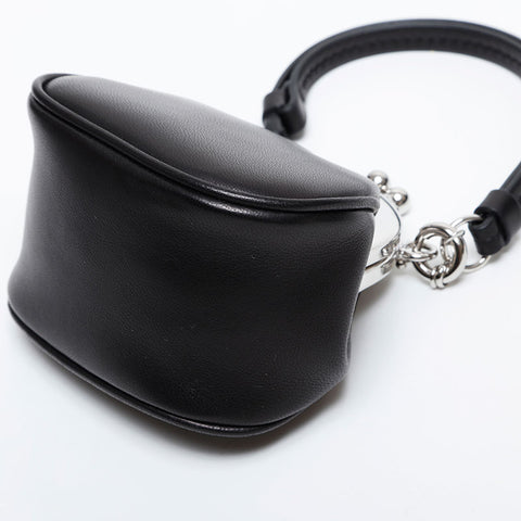 Maison Margiele Leather Tabi Frame Micro Handbag black WS21436