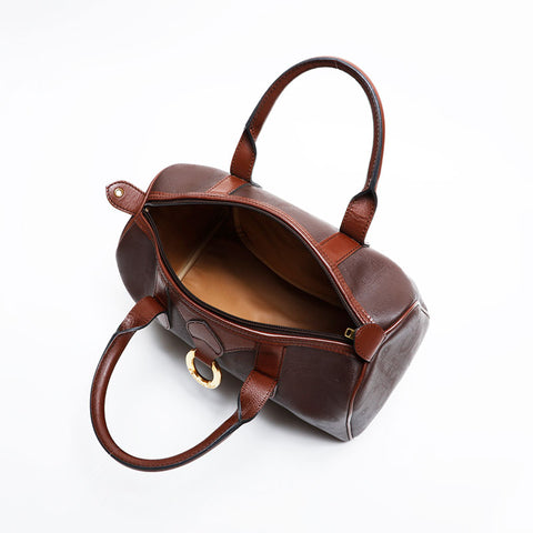 Christian Dior PVC logo Boston bag Brown WS21437