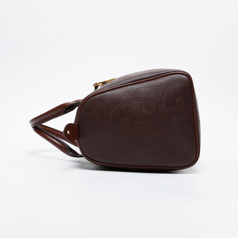 Christian Dior PVC logo Boston bag Brown WS21437