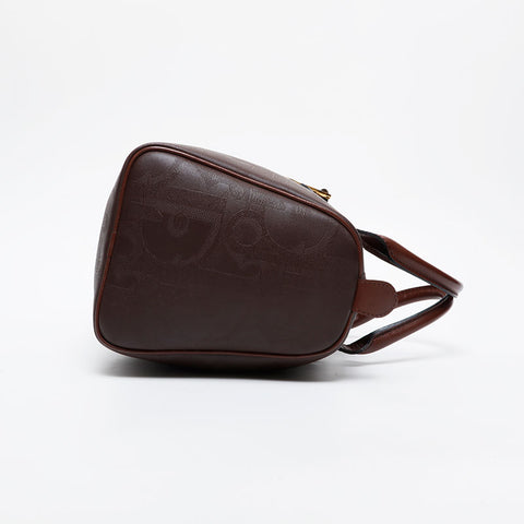 Christian Dior PVC logo Boston bag Brown WS21437