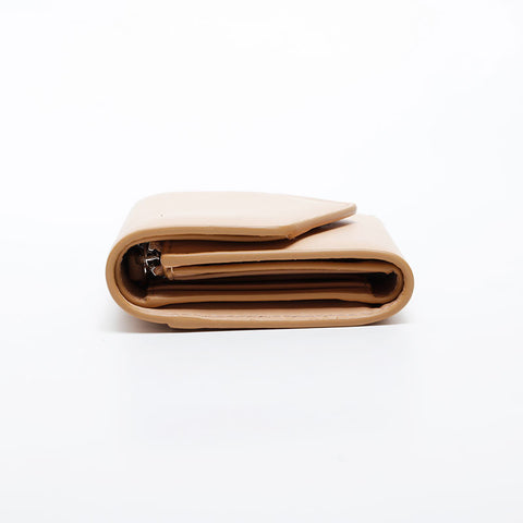 Maison Margiele メゾン マルジェラ レザー 22AW 三つ折り財布 ベージュ WS21439