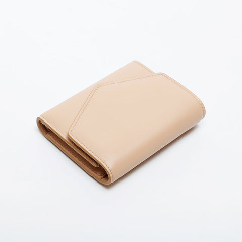 Maison Margiele メゾン マルジェラ レザー 22AW 三つ折り財布 ベージュ WS21439