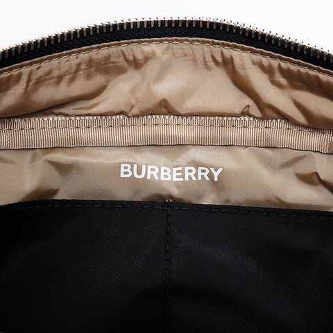 BURBERRY Nylon pouch Clutch bag black WS21440