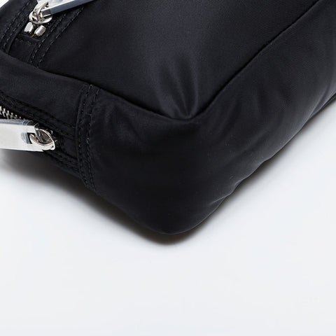BURBERRY Nylon pouch Clutch bag black WS21440