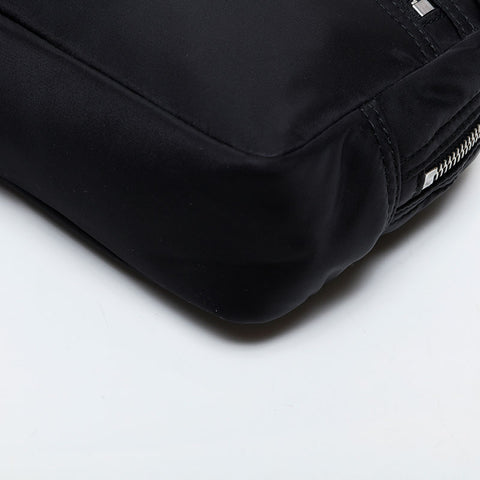 BURBERRY Nylon pouch Clutch bag black WS21440