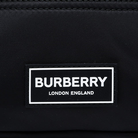 BURBERRY Nylon pouch Clutch bag black WS21440