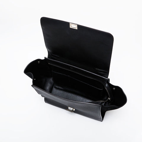 CELINE Trapeze 2way Handbag black WS21447