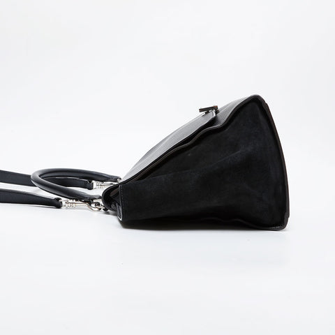 CELINE Trapeze 2way Handbag black WS21447