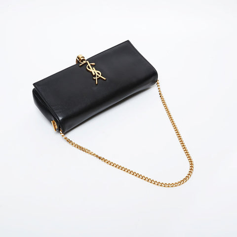 YVES SAINT LAURENT Leather Classic Kate Shoulder Bag black WS21448