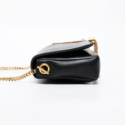 YVES SAINT LAURENT Leather Classic Kate Shoulder Bag black WS21448