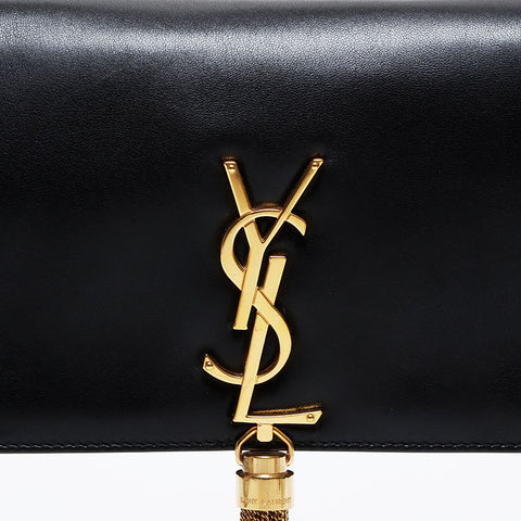 YVES SAINT LAURENT Leather Classic Kate Shoulder Bag black WS21448