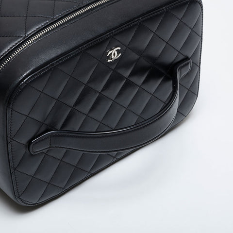 CHANEL No. 22 2015-2016 Matelasse Vanity Handbag black WS21451