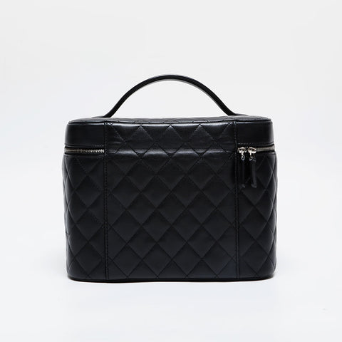 CHANEL No. 22 2015-2016 Matelasse Vanity Handbag black WS21451