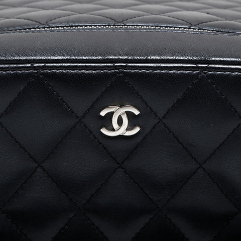 CHANEL No. 22 2015-2016 Matelasse Vanity Handbag black WS21451