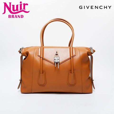GIVENCHY Antigona Rock Large Tote in Leather Handbag Brown WS21452
