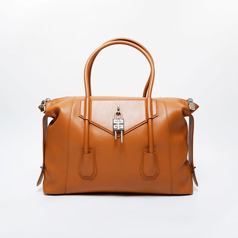 GIVENCHY Antigona Rock Large Tote in Leather Handbag Brown WS21452