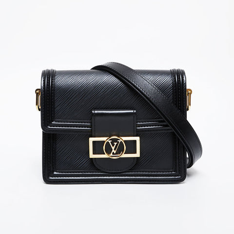 LOUIS VUITTON 2020 Epi Dauphine MINI Shoulder Bag black WS21455